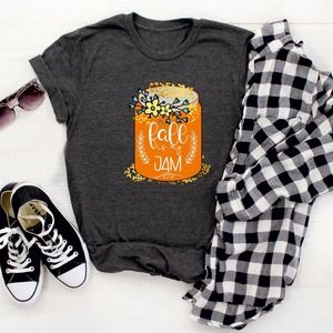 Fall Is My Jam Shirt, Fall T-shirt, Fall Shirt, Fall Gift, Thanksgiving T-shirts
